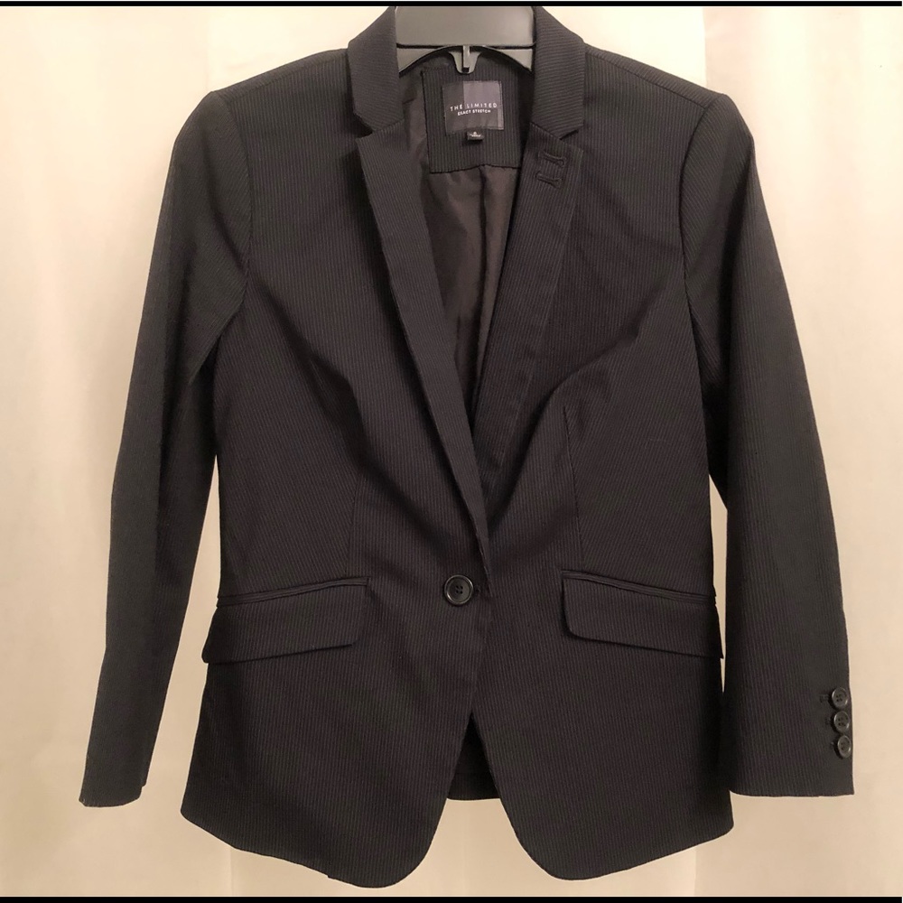 The Limited Exact Stretch Sz S Black Blazer